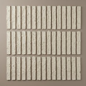 Monolithic Rhythms In Cream And Taupe: A Sculptural Study Of Tactile Permanence — David Moreau