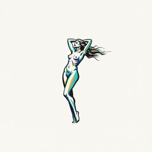 Ethereal Silhouette In Cyan Shadows: A Singular Vision Of Fluid Grace — Yann Lambert