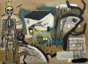 Ecos Fragmentados De Un Paisaje Ancestral En Ocre Y Blanco Hueso — Laurent Caron