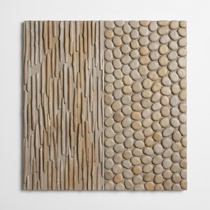 Erosions Of Silence: A Monolithic Study In Textured Earth And River Stone — David Moreau, Plaster & Texture Art