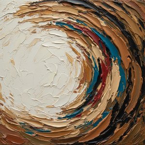 Celestial Orbit In Ochre And Umber: A Monumental Study Of Spontaneous Motion — David Moreau