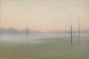 Ethereal Stillness In The Morning Mist: A Tonalist Study — Pierre Pelletier