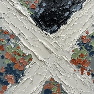 Monolithic Convergence Of White Impasto And Primal Charcoal In A Singular Masterpiece — David Moreau, Plaster & Texture Art
