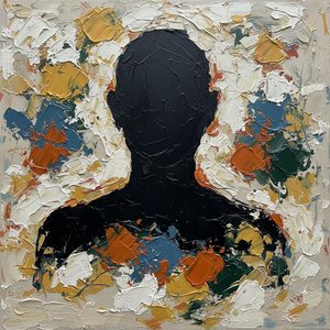 Monolithic Shadow Amidst The Visceral Echoes Of Textured Earth And Ochre — Christian Noiret, Contemporary Abstract Painting