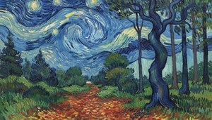 Celestial Turbulence: An Eternal Orbit In Blue And Gold — Hugo Faubert