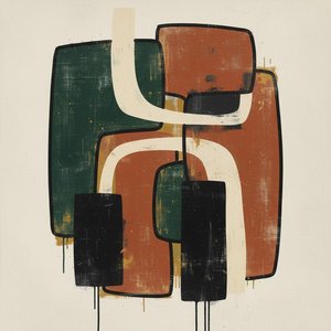 Monumental Earth Tones: A Singular Study Of Organic Form And Primordial Texture — Laurent Fabre, Neo-abstract Art (modern Abstract Compositions)