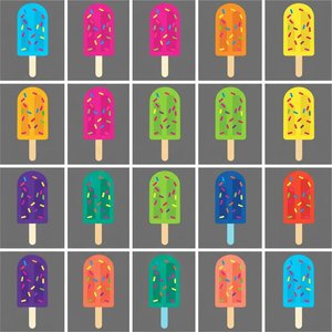 Chromatic Symmetry: A Singular Grid Of Vibrant Geometric Sweetness And Order — Pauline Sanchez