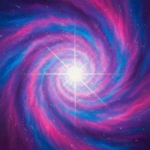 Celestial Vortex: A Singular Radiance Of Indigo, Magenta, And Eternal Cosmic Light — Isabelle Dupuis