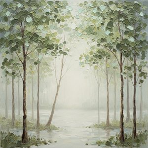Ethereal Sage Mist: A Singular Study Of Serenity And Sculptural Light — Laurent Fontaine, Organic Modernism
