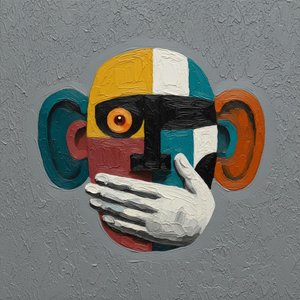 Fragmented Totem: A Monumental Study In Geometric Impasto And Earthy Shadows — Laurent Fabre, Neo-abstract Art