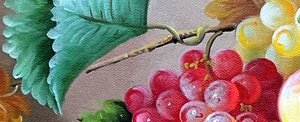 Baroque Fruit Still Life With Autumn Foliage