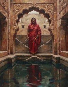 The Weight Of Crimson Presence — Sophie Guérin