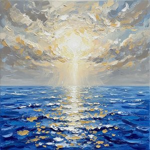 Radiant Solstice: A Sculptural Study Of Luminous Waves And Eternal Light — Christian Noiret