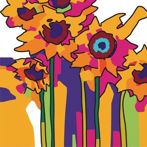 Vibrant Ochre Bloom: A Singular Expression Of Chaotic Floral Harmony And Radiance — Caroline Pelletier
