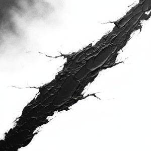 Obsidian Fracture: A Monolithic Study Of Kinetic Tension And Somber Grace — Laurent Vionnet, Minimalist Art
