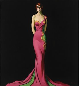 The Magenta Silhouette In Verdant Grace — Léo Hardy