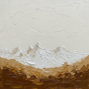 Monolithic Silence: A Sculptural Study Of Earth And Ethereal Light — David Moreau, Plaster & Texture Art