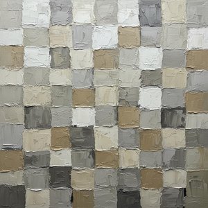 Monolithic Tectonic Layers In A Meditative Mosaic Of Earth And Shadow — David Moreau, Plaster & Texture Art