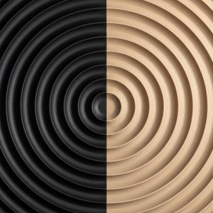 Monolithic Convergence: A Singular Study In Radial Symmetry And Dualistic Light — Laurent Fabre, Neo-abstract Art (modern Abstract Compositions)
