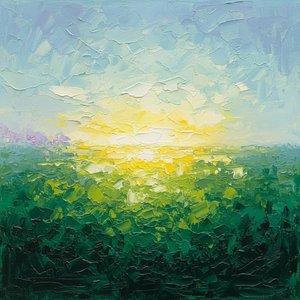 Radiant Emergence: A Sculptural Symphony Of Luminous Light And Verdant Shadows — Christian Noiret
