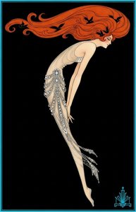 Vermilion Waves And The Silvered Silhouette — Valentin Laurent De Courcey