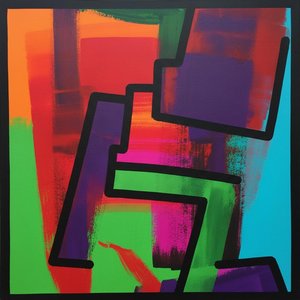 Chromatic Fragments In Motion: A Monumental Study Of Prismatic Geometric Tension — Caroline Pelletier