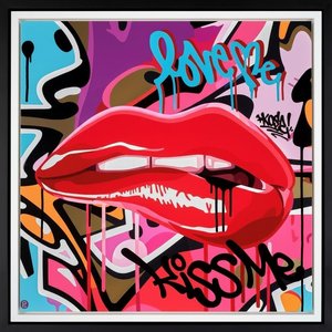 Crimson Desire: A Singular Expression Of Urban Pulse And Glossy Sensual Chaos — Caroline Pelletier