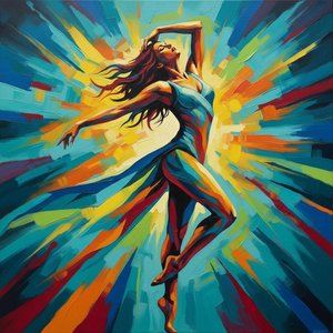 Ephemeral Ascent: Choreography Within The Radiance Of Controlled Chaos — Christian Noiret, Contemporary Abstract Painting