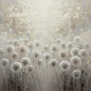 Ethereal Whispers Of Ivory: A Monochromatic Study In Serene Radial Expansion — David Moreau, Plaster & Texture Art
