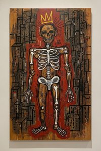 Crimson Halo Over a Fractured Urban Skeleton