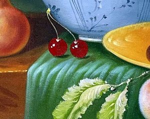 Classical Fruit Still Life With Wine