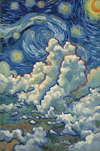Celestial Resonance In Cobalt And Gold: A Symphony Of Cosmic Motion — Hugo Faubert