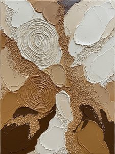 Earthen Echoes In Motion: A Monumental Study Of Sculptural Ochre And Umber Relief — David Moreau
