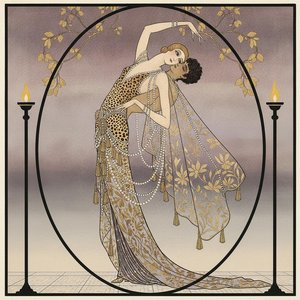 Golden Vines And Pearl Strands Enveloping A Lavender Embrace — Valentin Laurent De Courcey