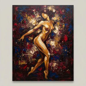 Golden Kinetic Resonance Amidst The Shadows Of A Primordial Midnight Void — Christian Noiret