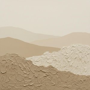 Ethereal Dunes Of Sand And Silence: A Monochromatic Study In Sculptural Serenity — David Moreau