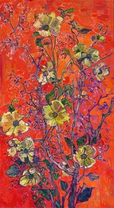 Dogwood On Red — Erin Hanson