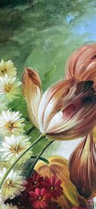 Romantic Floral Still Life With Roses And Tulips