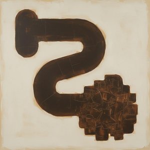 Monolithic Umber Flow: A Singular Fragmented Study In Earthy Melancholy And Form — Laurent Fabre