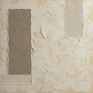 Monolithic Silence: An Impasto Study Of Sculptural Form And Muted Earth Tones — David Moreau