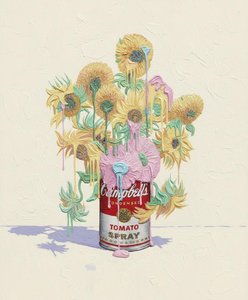 Ephemeral Radiance: A Sculptural Study Of Sunflowers And Melting Pastel Tides — Adrien Cordier