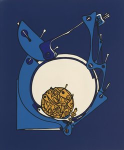 Celestial Orbit Of Cobalt Shadows And The Gilded Labyrinthine Core — Jean-paul Blanchet