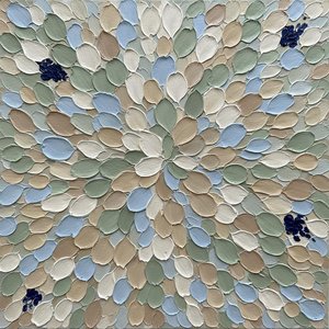 Ethereal Radial Expansion In Muted Earth Tones With Sculptural Impasto Texture — Christian Noiret