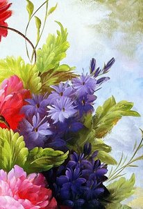 Baroque Floral Still Life With Peonies