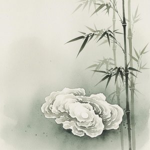Ephemeral Shadows Of Bamboo Amidst A Muted And Meditative Ink Wash Mist — Laurent Garnier