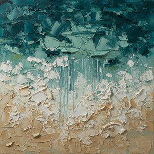 Stratified Echoes Of Prussian Depths And Luminous Coastal Tides In Sculptural Relief — David Moreau