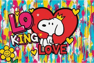 Royal Heart Of Chaos: A Vibrant Symphony Of Street Art And Spontaneous Color — Laurent Charpentier, Pop Art
