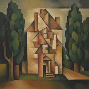 Fragmented Solitude: An Earthbound Monolith — Marc Duvallier, Analytical Cubism