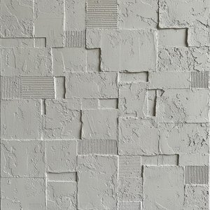Fragmented Monolith: A Sculptural Study In Eroded Bone And Architectural Relief — David Moreau, Plaster & Texture Art