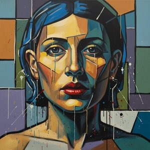 Architectural Echoes: A Fragmented Portrait Of Structured Melancholy And Color — Christian Noiret, Contemporary Abstract Painting